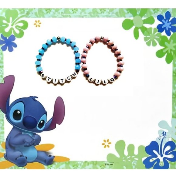 Disney Lilo & Stitch inspired Beaded Bracelet Set. - Picture 1 of 6
